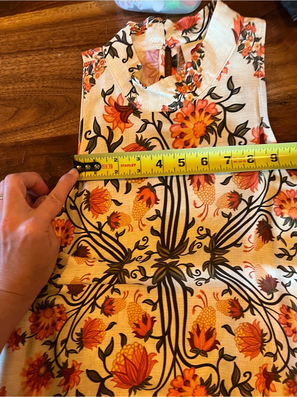 FARM RIO X ANTHROPOLOGIE - High Neck Sleeveless Flowy Cream Floral Maxi Dress - Picture 11 of 11